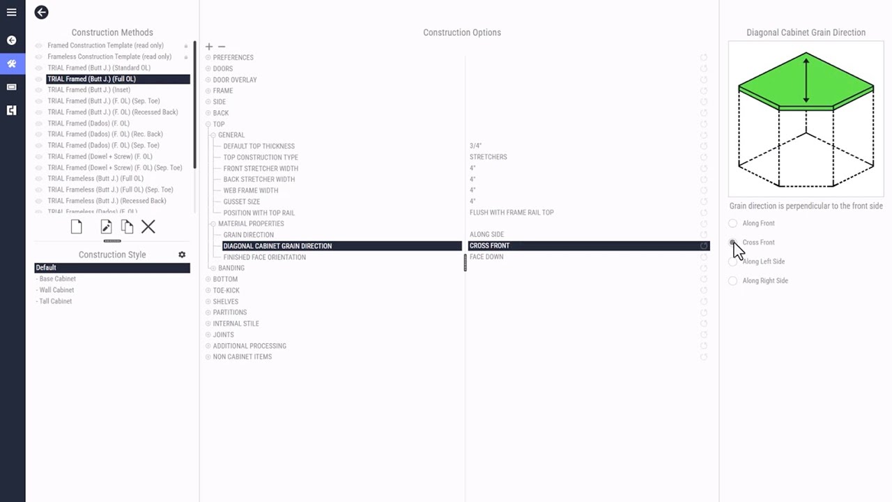 Construction Method: Top/Bottom