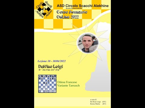 Corso Avanzato OnLine 2022 - Scacchi Aperture Lezione 10