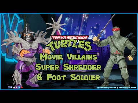 Amazon Exclusive! TMNT Classic Movie Star Villians: Super Shredder & Foot Soldier | HNE Toys