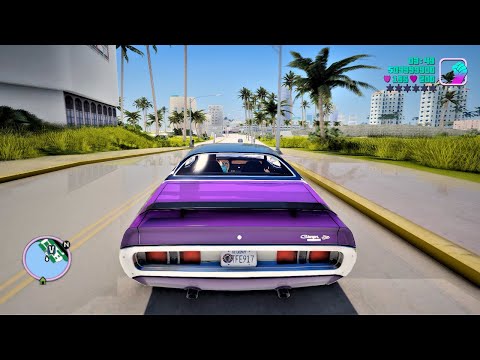 GTA Vice City: Remastered 2022 Gameplay Next-Gen RTX Remix Graphics on RTX 3090 / GTA 5 PC MOD