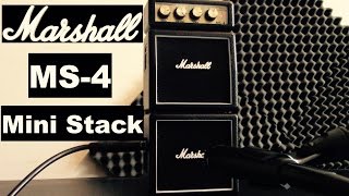 Video thumbnail for Marshall MS-4 Mini Stack Amp  Review by Matt The Riff Master