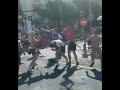 Europa League final: Fight between Frankfurt vs Rangers fans in Seville #shorts