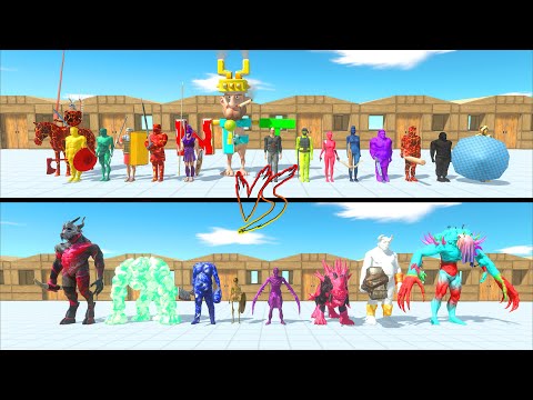 ALL HUMANS TEAM  VS INFERNALS TEAM | Animal Revolt Battle Simulator ARBS