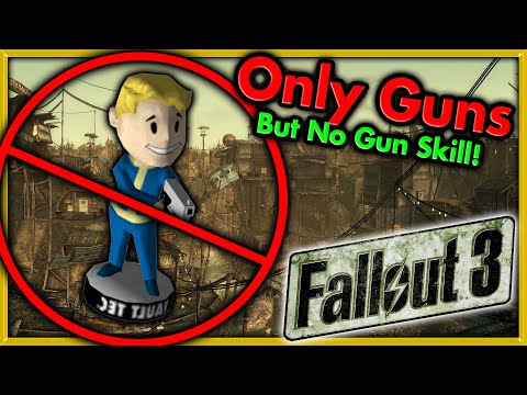 Can I Beat Fallout 3 with Only Guns but No Skill? 🔴 MDB's Bethesda Challenges