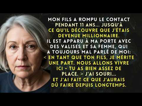 Mon fils a disparu 11 ans, je suis devenue millionnaire et il revient  J’ai souri et décidé que