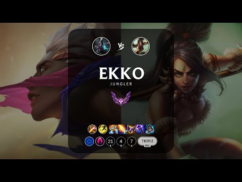 Ekko Jungle vs Nidalee - EUW Master Patch 13.11