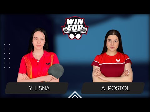 14:30 Yaroslava Lisna - Anastasiia Postol 13.09.2024 WinCup Women Master. TABLE 1