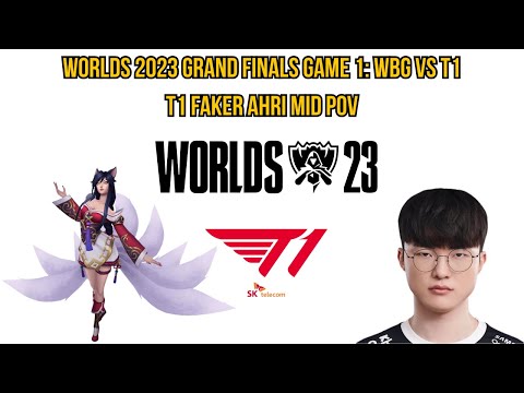 Worlds 2023 Grand Finals Game 1: WBG vs T1 | T1 Faker Ahri Mid POV