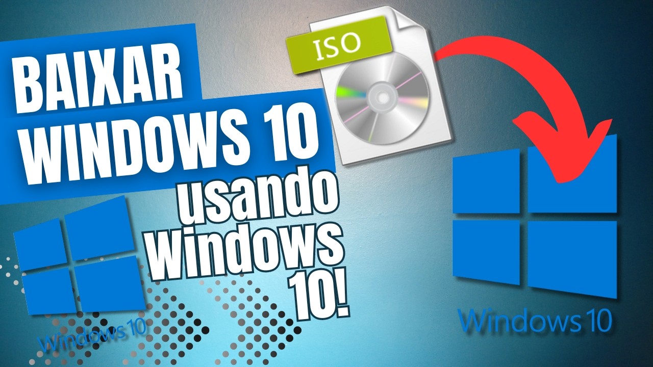 A forma MAIS SIMPLES, GRÁTIS e SEGURA de baixar o arquivo ISO do Windows 10 no Windows! #windows10