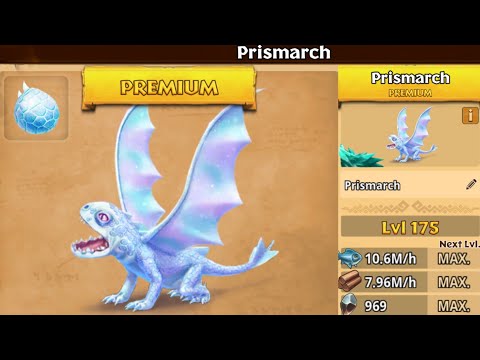 New Premium PRISMARCH Max Level 175 -New Small Shadow - Dragons: Rise of Berk New Update