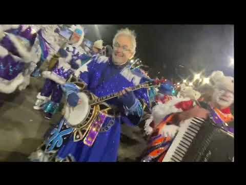 Ferko String Band performing at Broad and Washington January 1, 2023- Star Filter effect