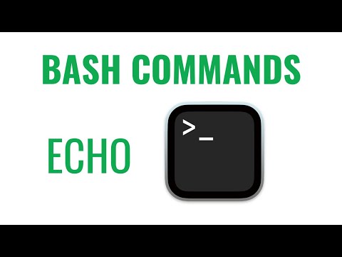 Bash Commands Echo Command