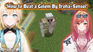 Iroha-Sensei Teaches Ririka the Safe Way to Beat an Iron Golem