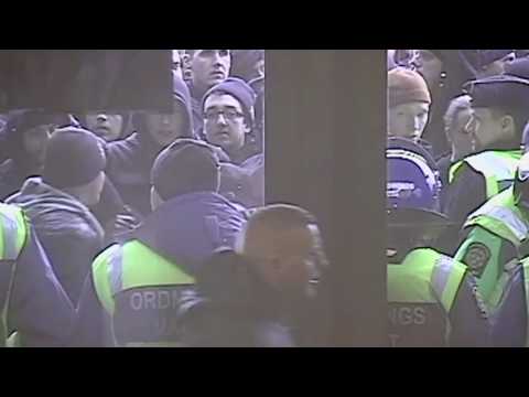 Här stormar huliganerna Friends Arena