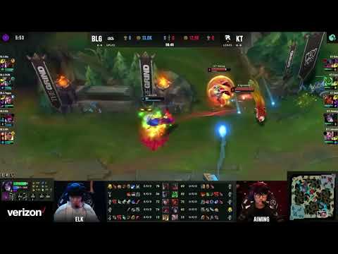 Amazing KT Aiming Varus First Blood on BLG Elk Xayah