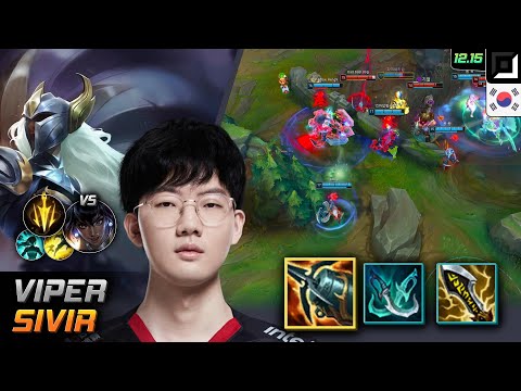 Viper Adc Sivir Kraken Slayer Lethal Tempo - Viper Sivir Match Highlight - LOL KR 12.15
