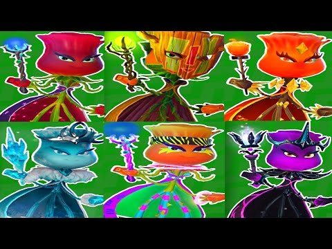 PVZ Garden Warfare 2 ALL ROSES Nec'Rose, Party Rose, Druid Rose, Fire Rose, Frost Rose