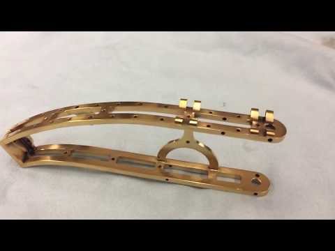 Gold plated the steampunk knife frame