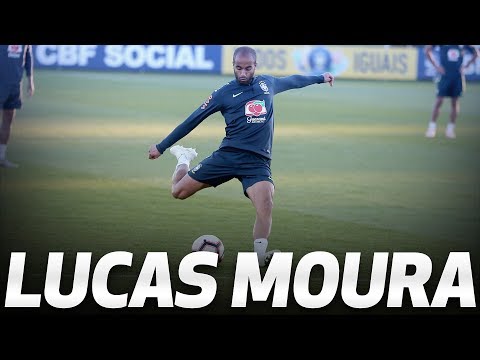 LUCAS MOURA TRAINS WITH BRAZIL AT HOTSPUR WAY