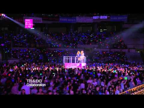 【TVPP】SNSD-TTS - DJ Got Us Fallin' in Love (with EXO) @ Korean Music Wave in Seoul Live