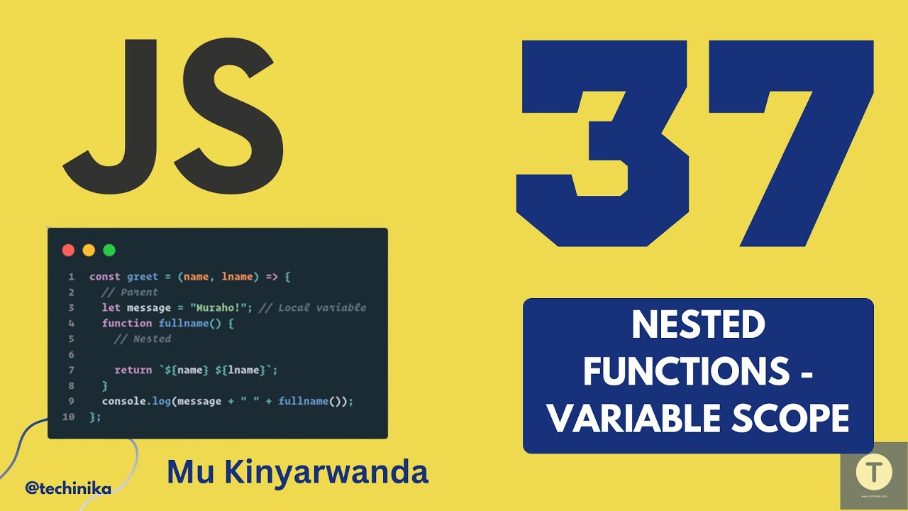 Thumbnail for Function mu zindi (nested functions) na Variable Scope