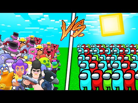 AMONG US VS BRAWL STARS ORDUSU !! 😱 - Minecraft