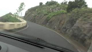 preview picture of video 'Tenerife - Monte Las Mercedes - car ride through curves and clouds - part 1'