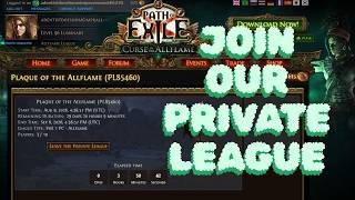 Join Our Private League! 600 hr POE Noob Semi-SSF Going smokie_777 Boneshatter Hydrosphere Berserker