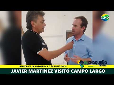 Javier Martínez visitó Campo Largo y presentó sus propuestas de cara a las elecciones de 2027