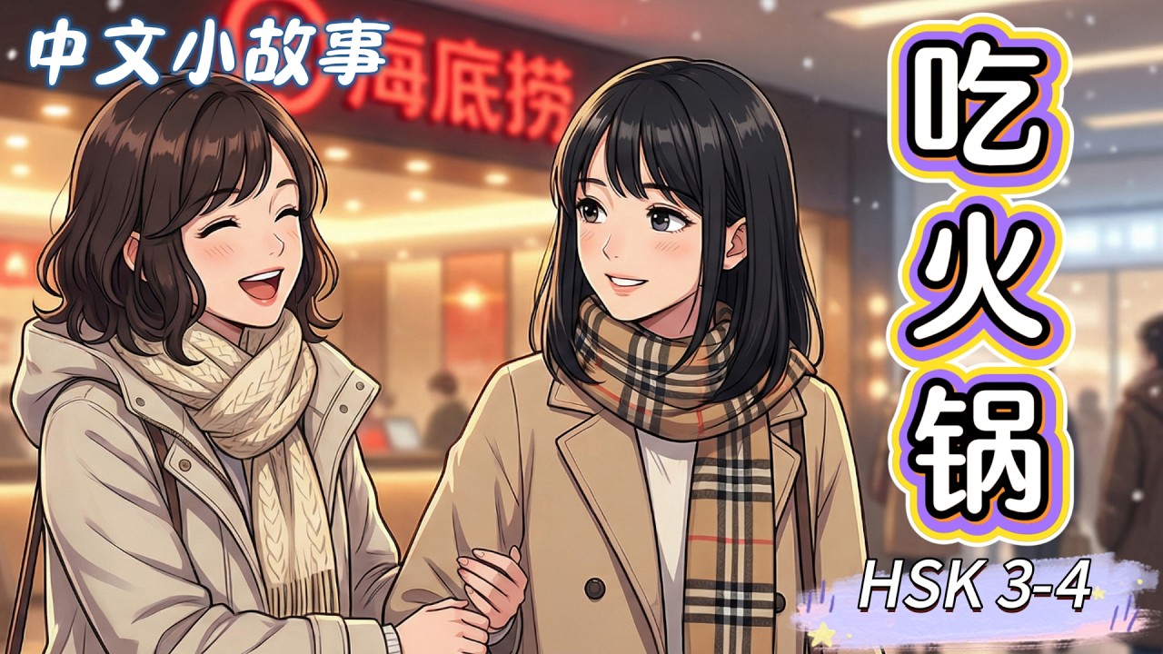 Slow Chinese Story (HSK 3-4) | Having Hot Pot🍲