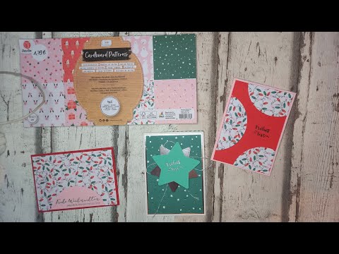 Action - Weihnachtsblock Designpapier - schnelle Möglichkeit für Karten inklusive Grundlagen (Haul)