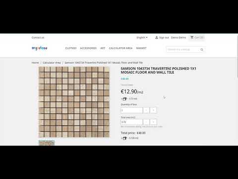 Calculator area by boxes Prestashop
