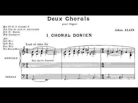 Choral Dorien from Deux Chorals pour Orgue by Jehan Alain (1911-1940)