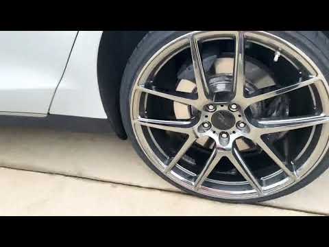 Tesla model S 85 blox lowering links install, slammed Model S