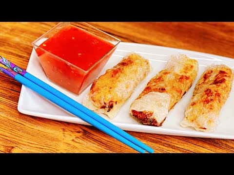 ROLLITOS DE PRIMAVERA CON PAPEL DE ARROZ FRITOS