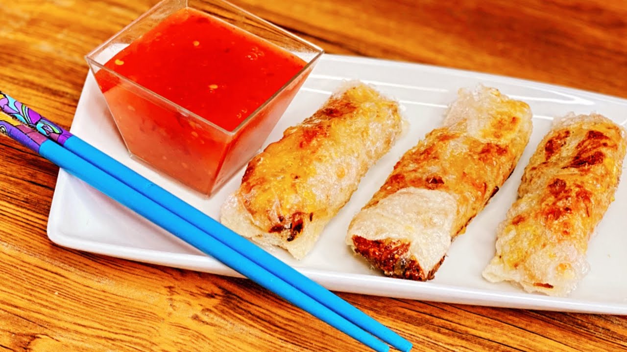 ROLLITOS DE PRIMAVERA CON PAPEL DE ARROZ FRITOS