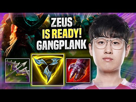 ZEUS IS READY FOR GANGPLANK IN PRESEASON 2022! - T1 Zeus Plays Gangplank TOP vs Jayce!