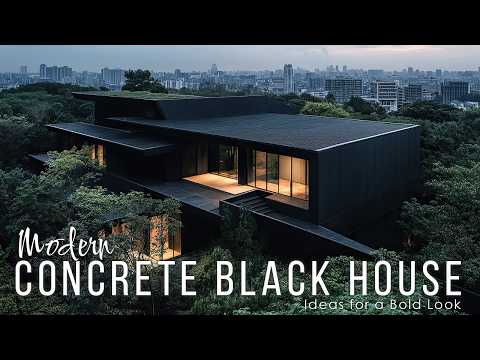 Striking Design: Modern Concrete Black House Ideas for a Bold Look