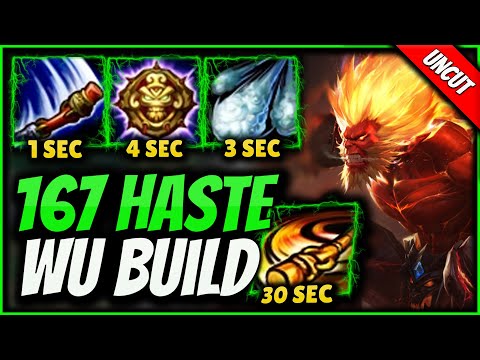 WUKONG WITH 167 HASTE IS A LITERAL CHEAT CODE (1 SECOND Q) - League of Legend Wukong Top Lane UNCUT