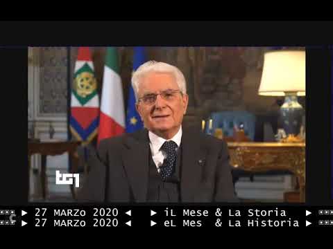 §.121/🌎 storico discorso di Mattarella - TG1 sera in diretta - 🇮🇹-🇪🇸-🇫🇷  #europeismo
