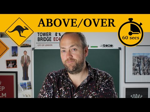 Above, below, over, under | 60-second grammar | Canguro English