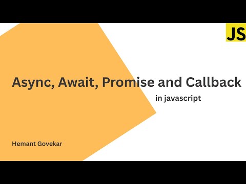 Async, Await, Promise and Callback in javascript