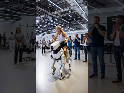 2025 Robot Expo Quadruped Robot Driving Test. #robot #humanoid #robotics #quadrupedrobot