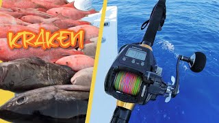 Test of Power: Piscifun Kraken Electric Reel vs. Red & Vermilion Snapper | Deep Dropping