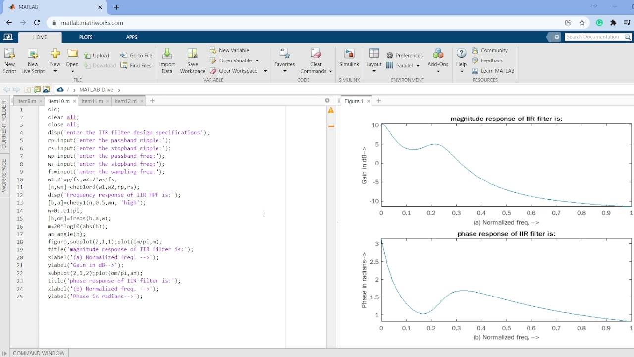 10 Using Chebyshev Filter for High Pass IIR Filters