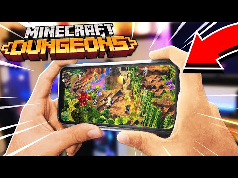 How to Play MINECRAFT DUNGEONS on YOUR PHONE for FREE! (iPhone & Android Mobile)