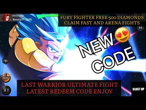 Free Diamonds New Gift Code Last Warrior Ultimate Fight Code - Fury Fighter 3 April Code