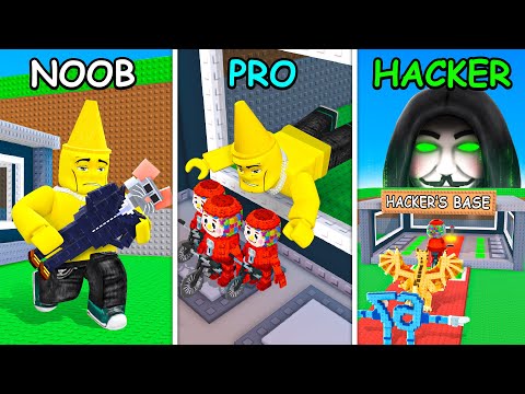 Noob vs Pro vs HACKER in Steal a Brainrot!
