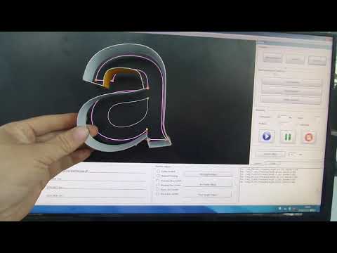 testing video for BYT CNC BWZ-B1 aluminum channel letter bending machine