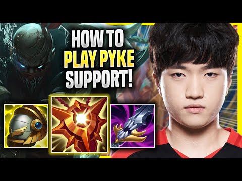 HOW TO PLAY PYKE SUPPORT LIKE A PRO! - T1 Keria Plays Pyke SUPPORT vs Karma! | Season 2022